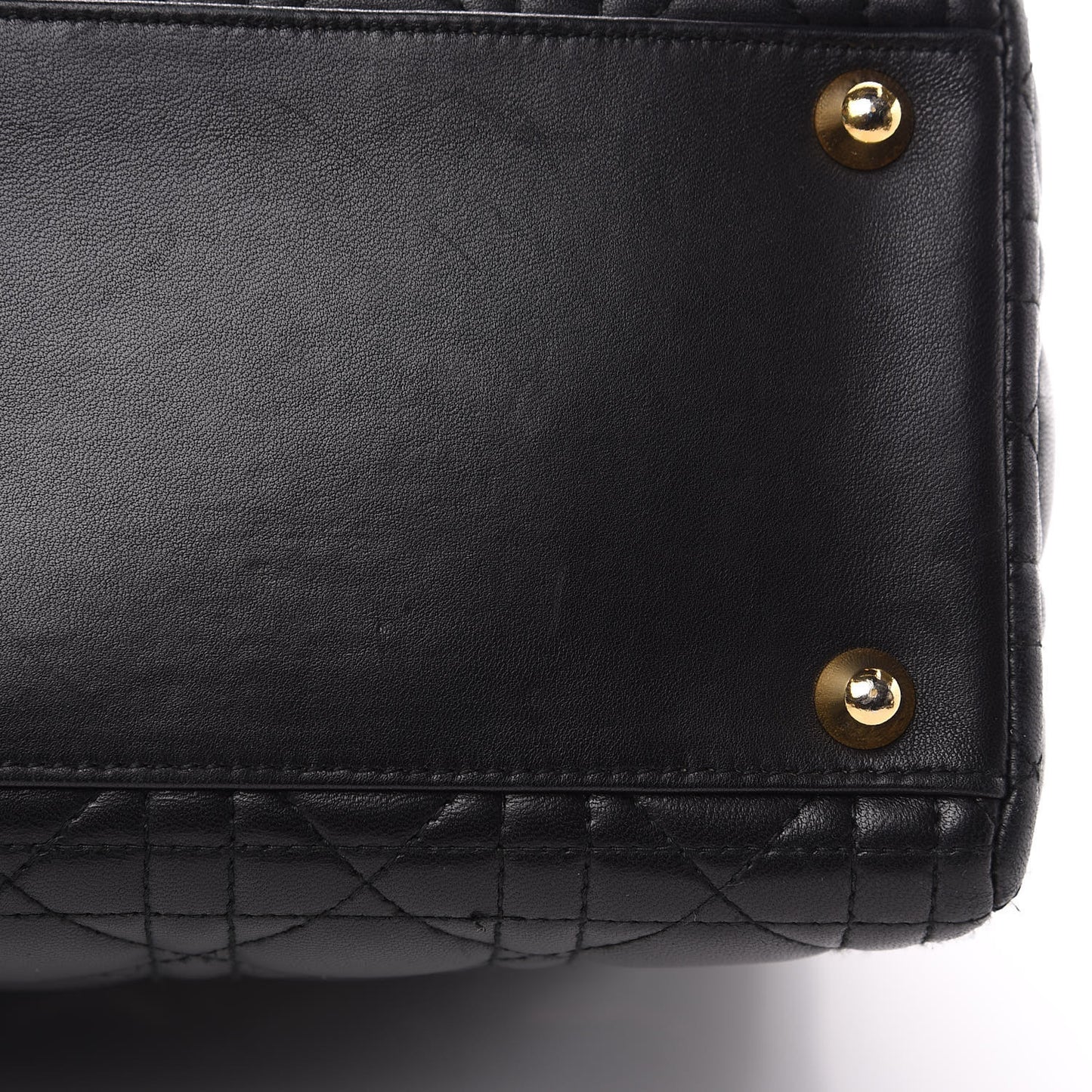 Lambskin Cannage Large Lady Dior Black