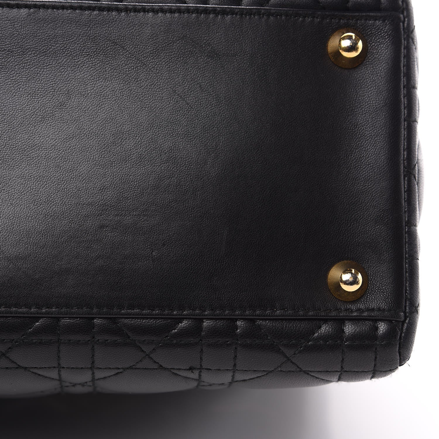 Christian Dior Lambskin Cannage Large Lady Dior Black 11 of 12