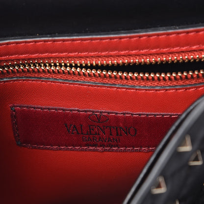 Valentino Garavani Lambskin Medium Rockstud Spike Shoulder Bag Black 6 of 8