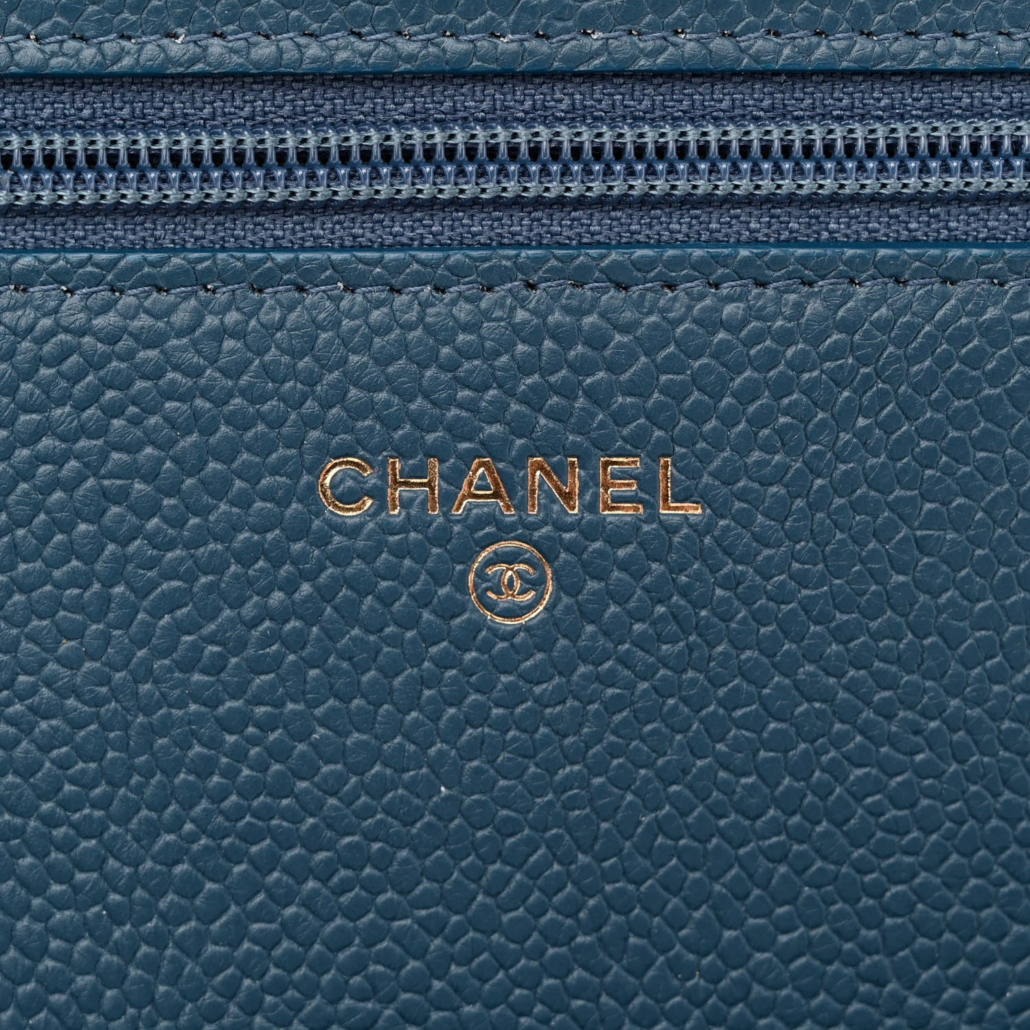 Chanel Caviar Quilted Boy Wallet On Chain WOC Dark Blue 6 of 11