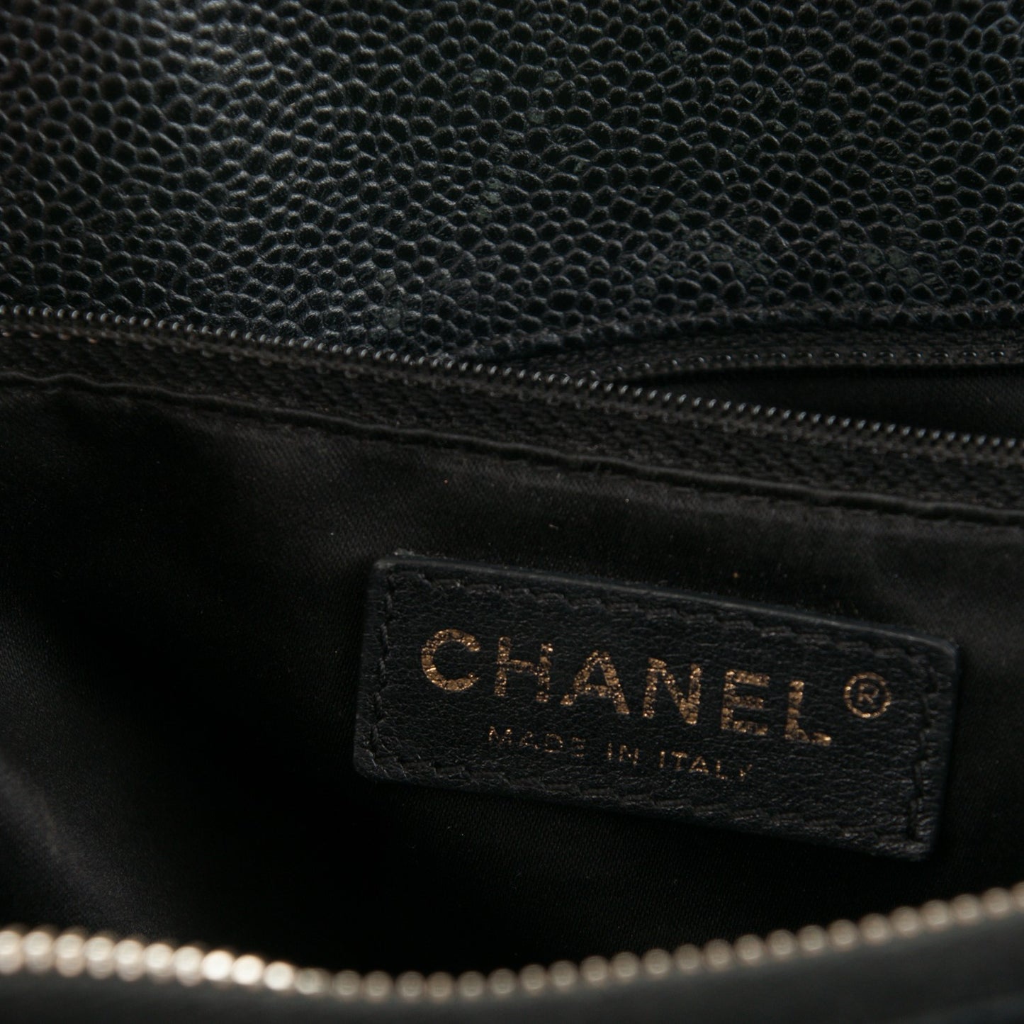 Caviar Quilted Grand Shopping Tote GST Black