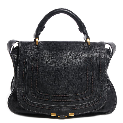 Chloe Calfskin Medium Marcie Top Handle Bag Black 1 of 10