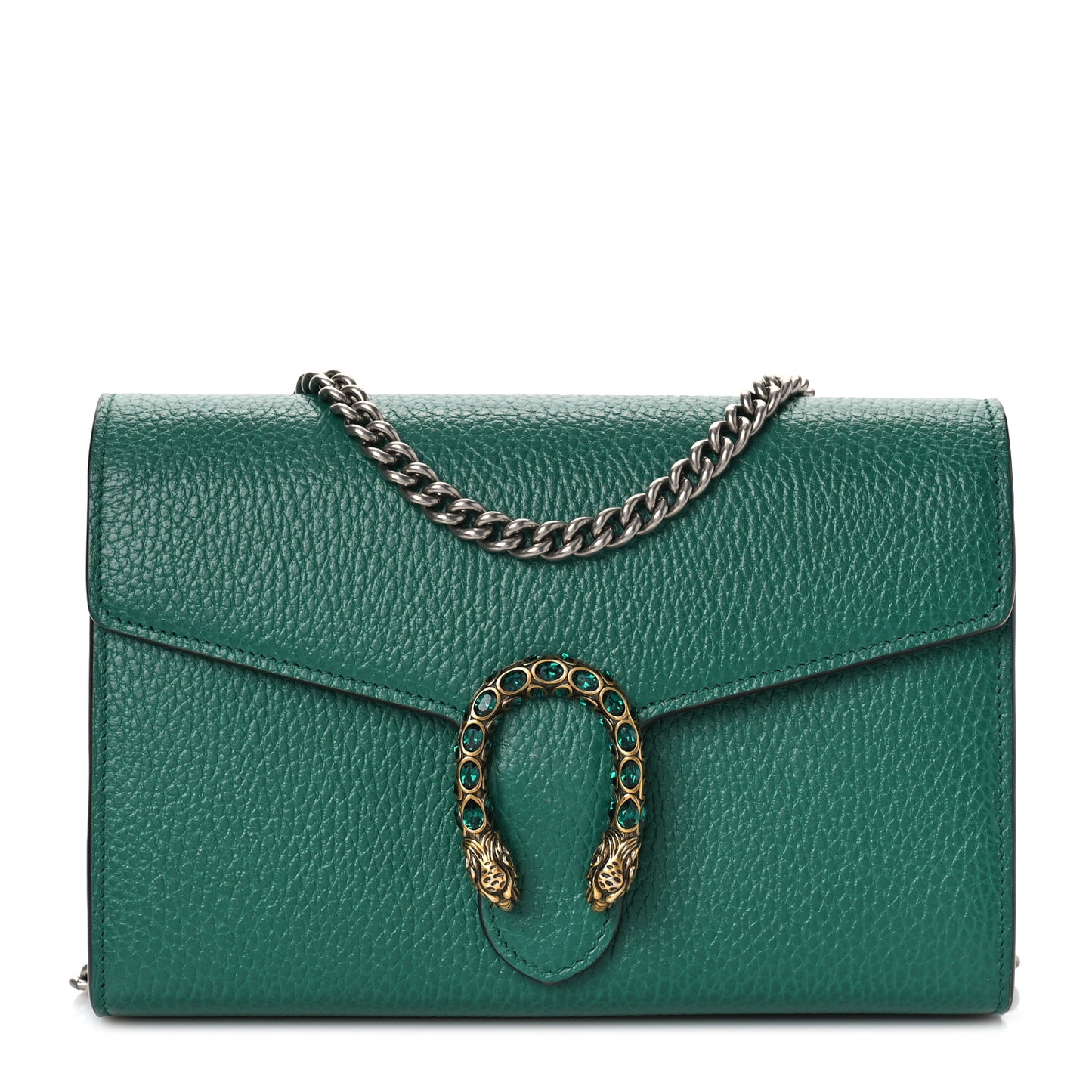 Calfskin Mini Dionysus Chain Wallet Emerald
