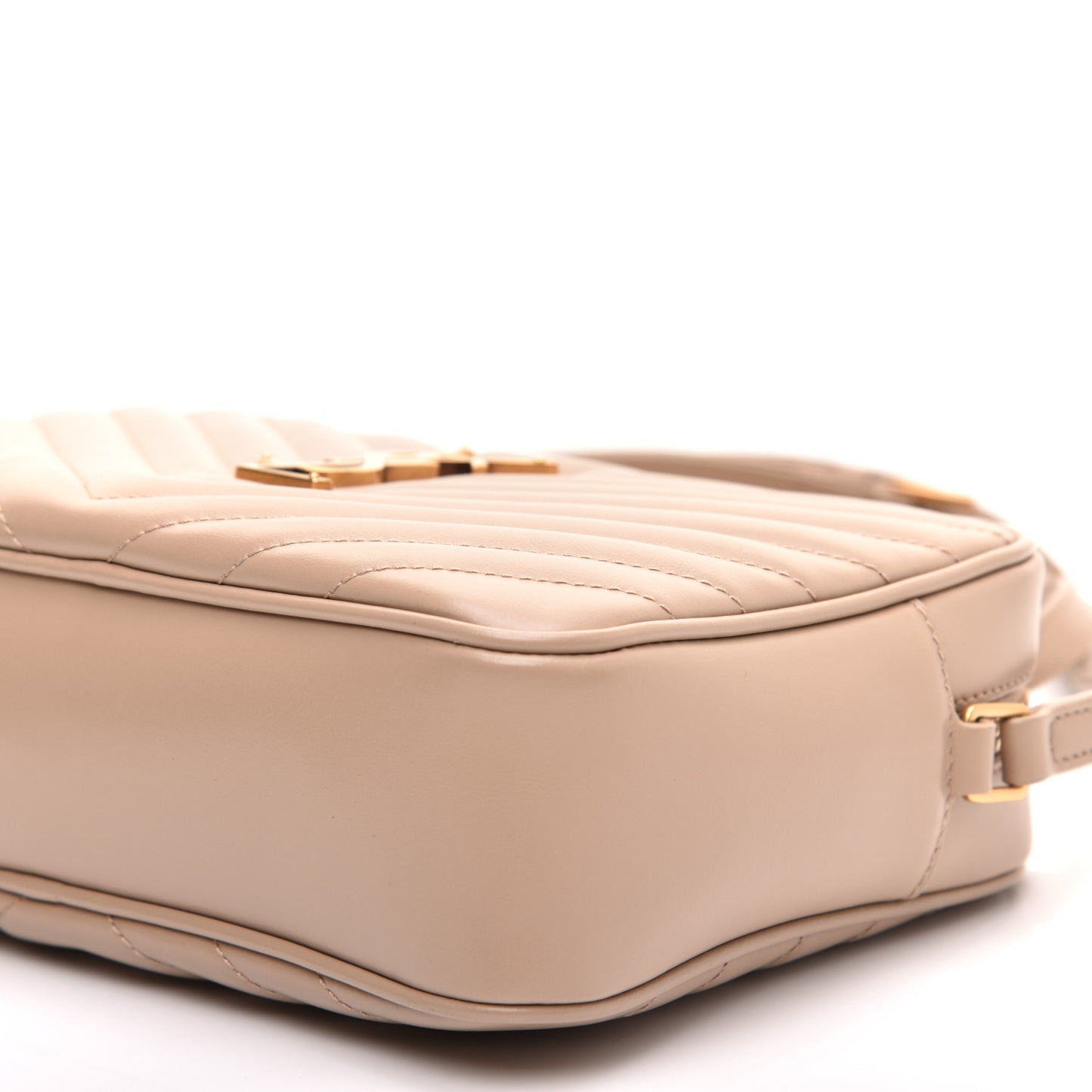Calfskin Matelasse Monogram Lou Camera Bag Dark Beige