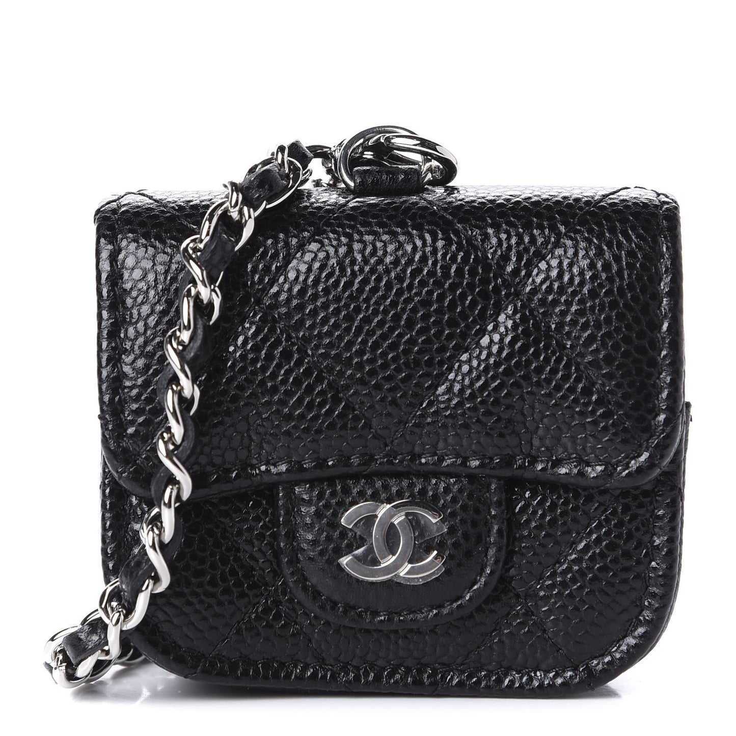 Caviar Quilted Airpods Pro Case Black