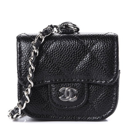 Chanel Caviar Quilted Airpods Pro Case Black 1 of 8
