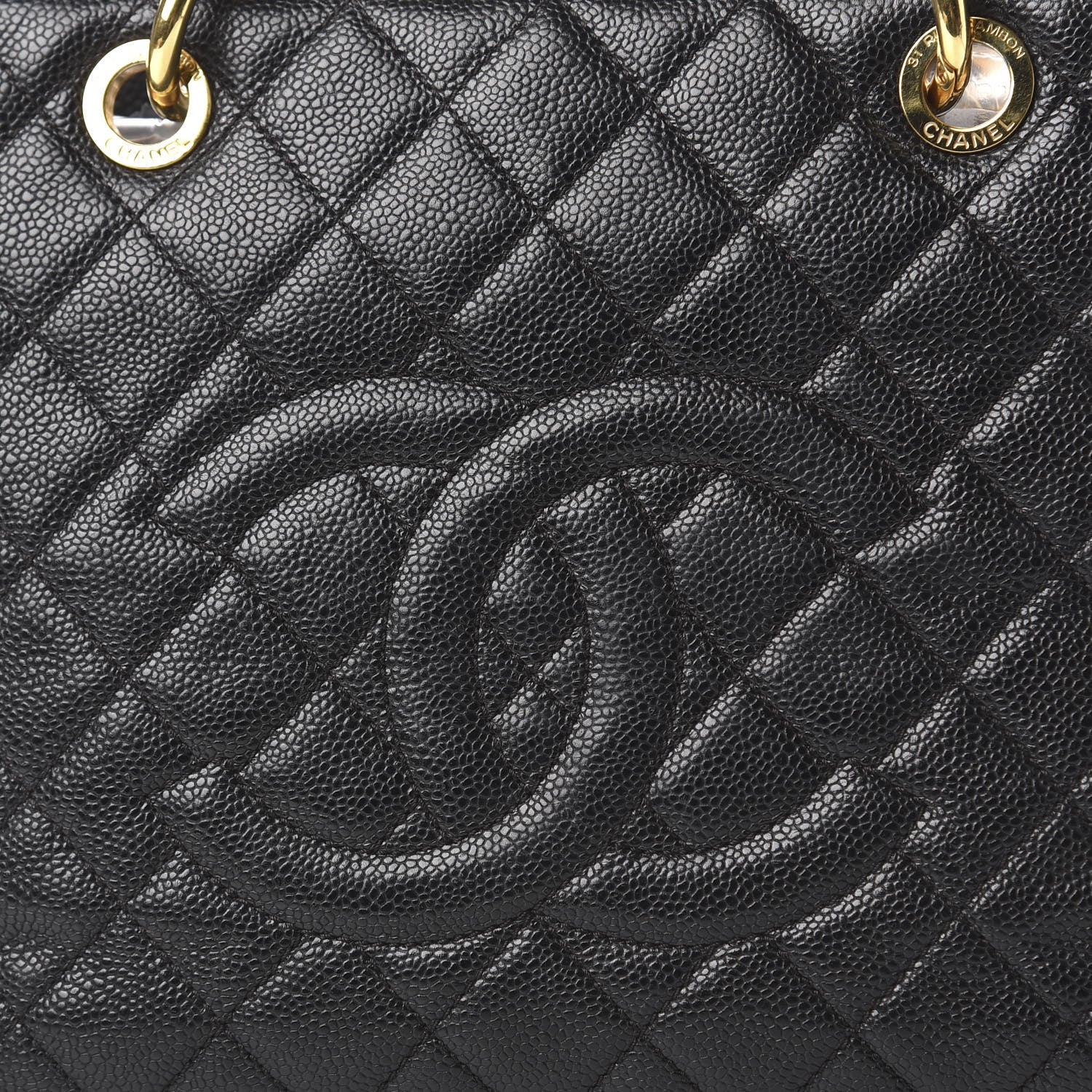 Chanel Caviar Quilted Grand Shopping Tote GST Black 8 of 8