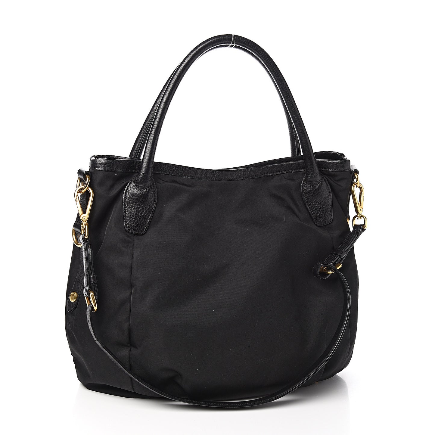 Tessuto Nylon Cervo Shoulder Bag Black