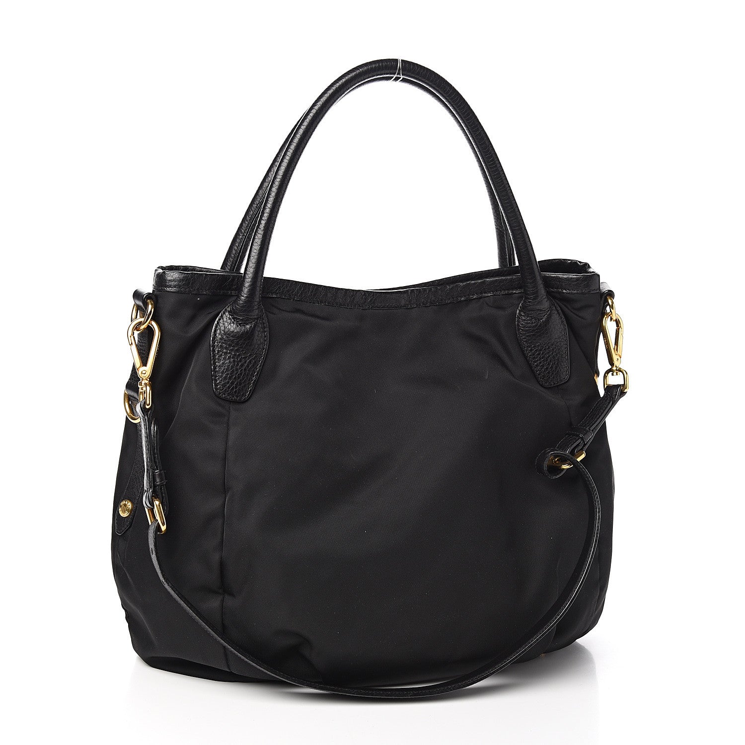 Prada Tessuto Nylon Cervo Shoulder Bag Black 2 of 8