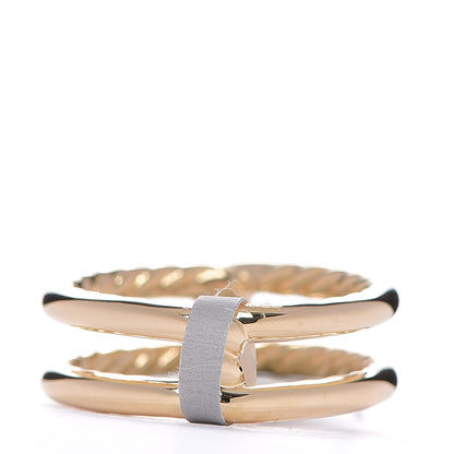 David Yurman 18K Yellow Gold Diamond 6.5mm Continuance Band Ring 52 6 3 of 3