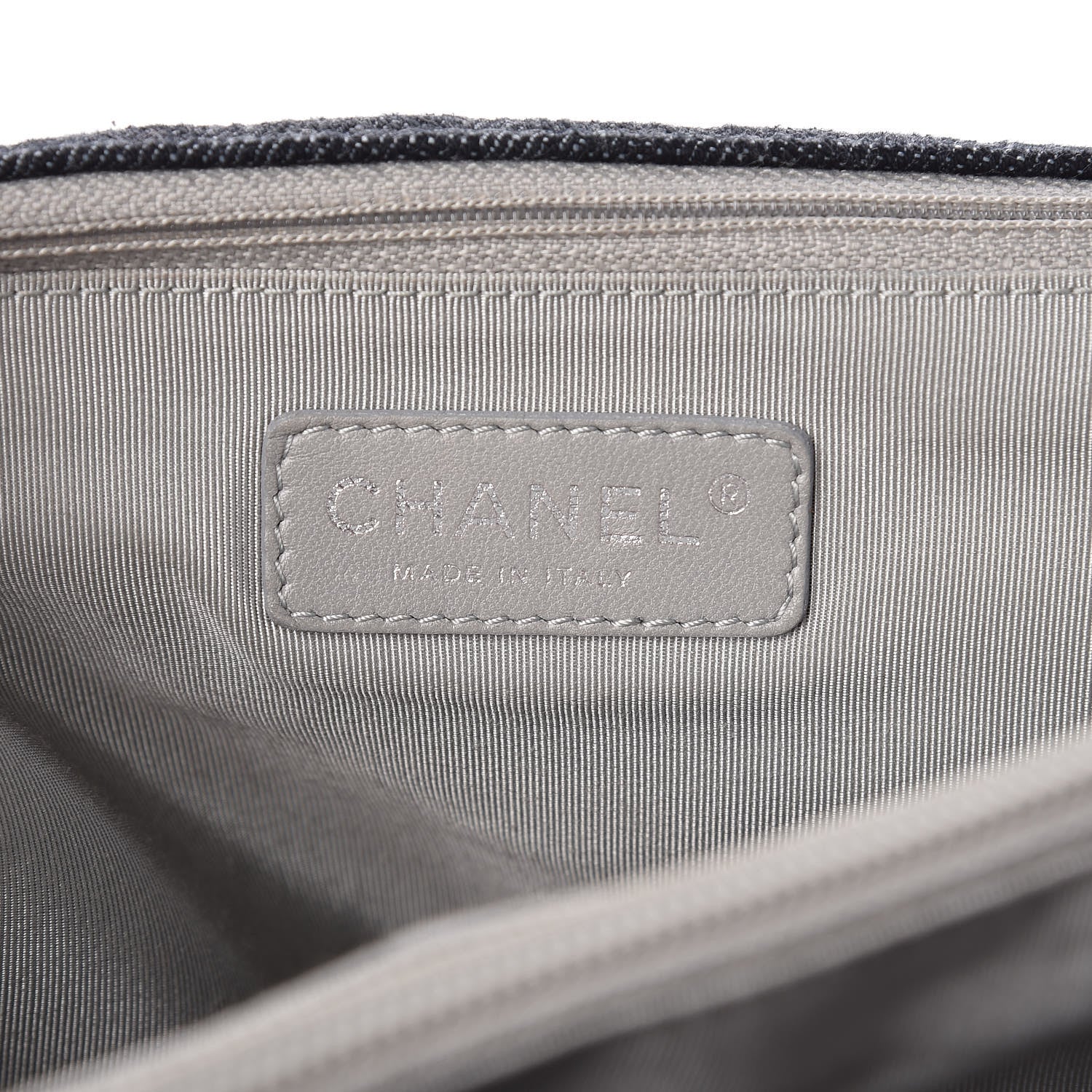 Chanel Denim Quilted Stretch Spirit Messenger Bag Dark Blue 8 of 11