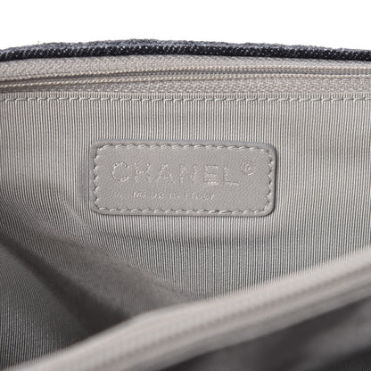 Chanel Denim Quilted Stretch Spirit Messenger Bag Dark Blue 8 of 11