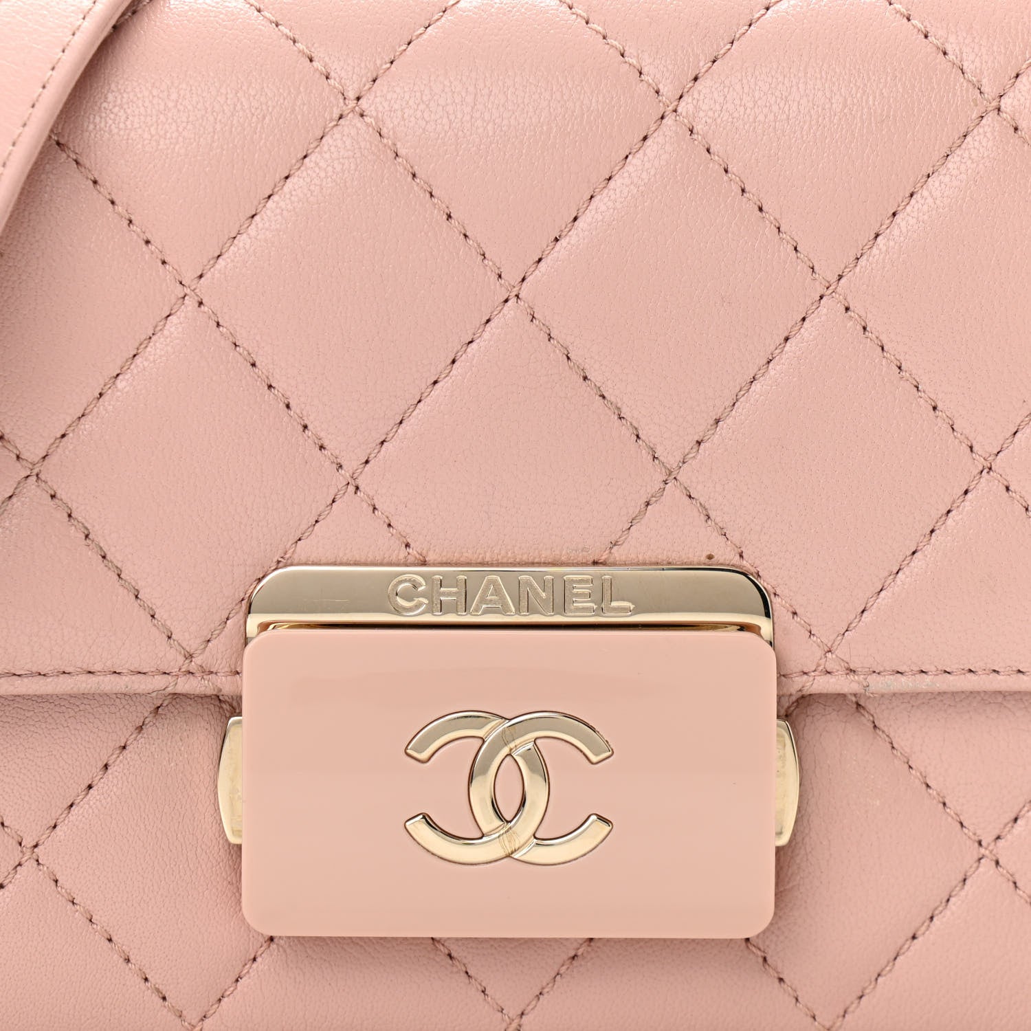 Chanel Sheepskin Quilted Mini Beauty Lock Flap Pink 8 of 10