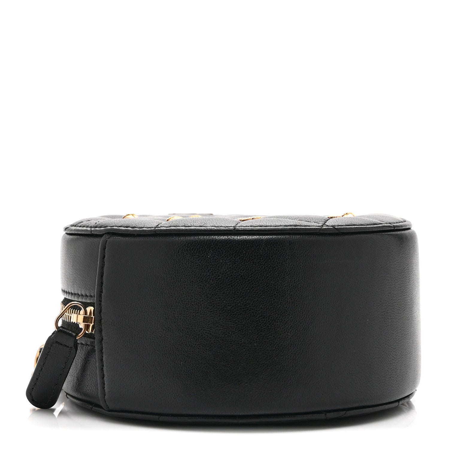 Chanel Lambskin Quilted Egyptian Amulet Round Clutch With Chain  Black 4 of 10