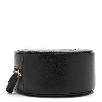 Chanel Lambskin Quilted Egyptian Amulet Round Clutch With Chain  Black 4 of 10