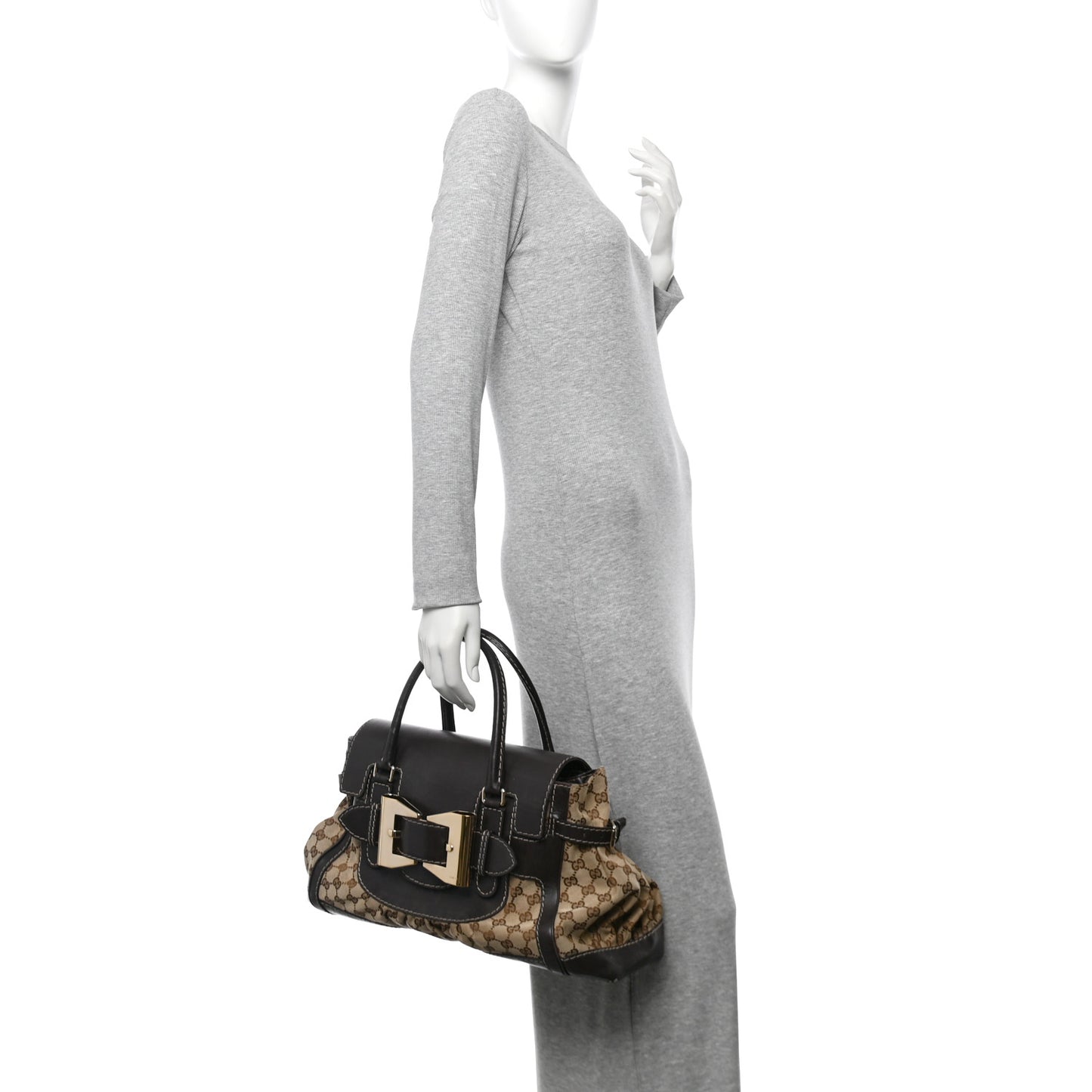 Monogram Large Queen Tote Brown