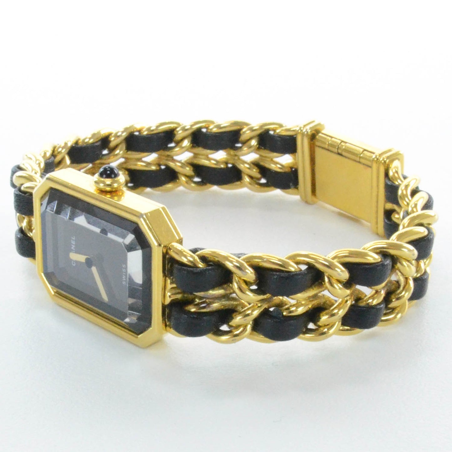 Stainless Steel Lambskin 20mm Chain Premiere Quartz Watch Gold L