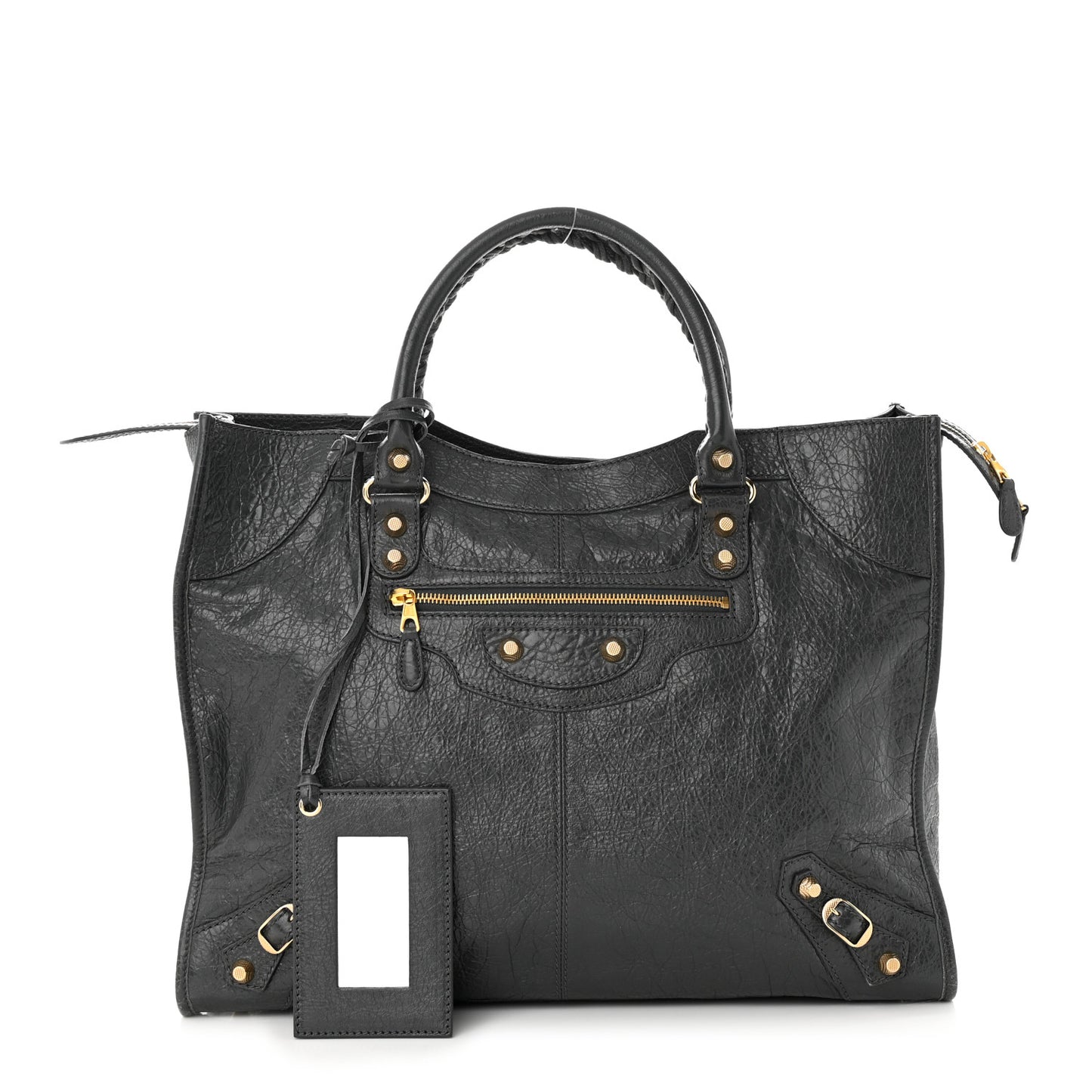 Agneau Giant 12 Gold Hardware Monday Gris Fossile