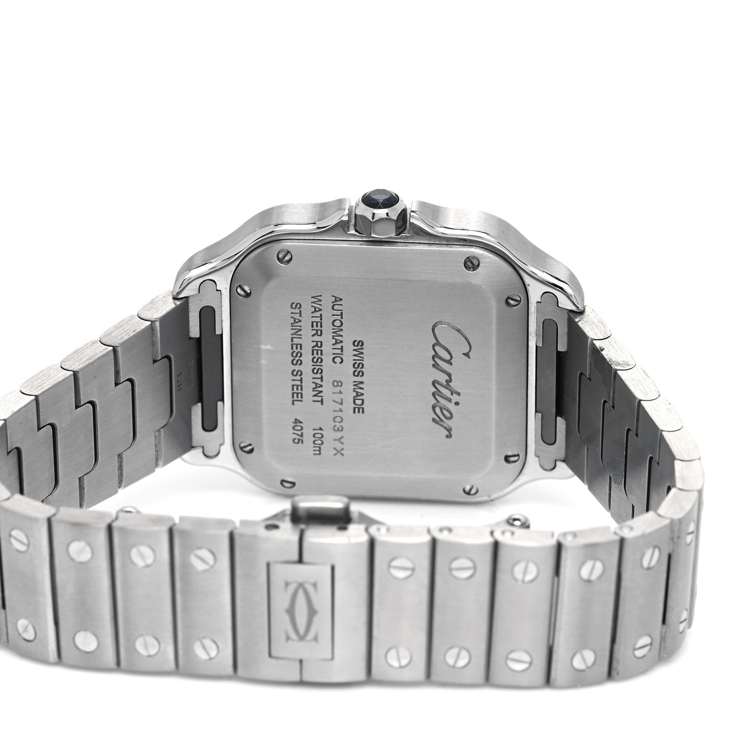 Stainless Steel 35mm Santos de Cartier Automatic Watch