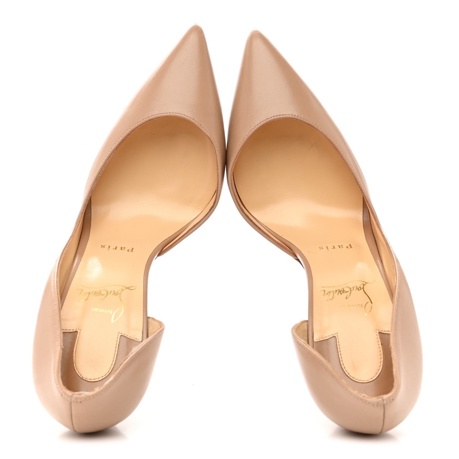 Christian Louboutin Nappa Iriza 100 Pumps 39 Nude 2 of 9