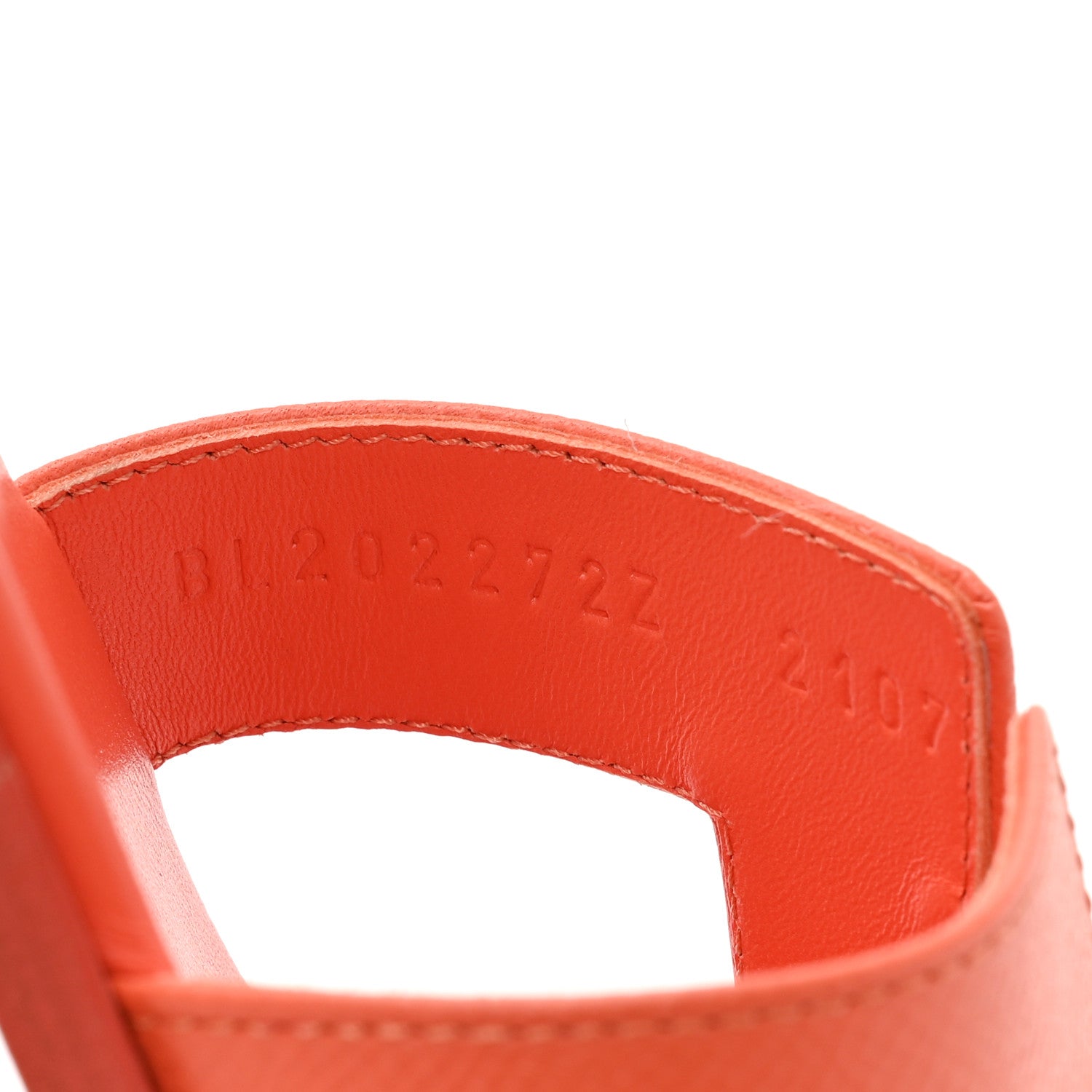 Hermes Epsom Oran Sandals 39.5 Orange Poppy 8 of 8