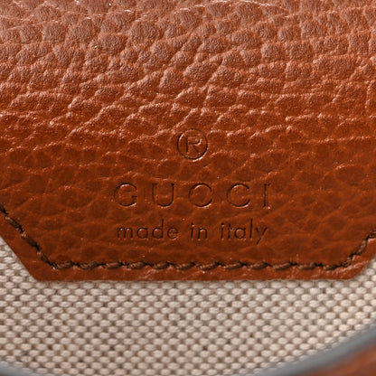 Gucci New Denim GG Monogram Dollar Calfskin Mini Horsebit 1955 Crossbody Bag Blue Tea Cuir Epilog 6 of 12