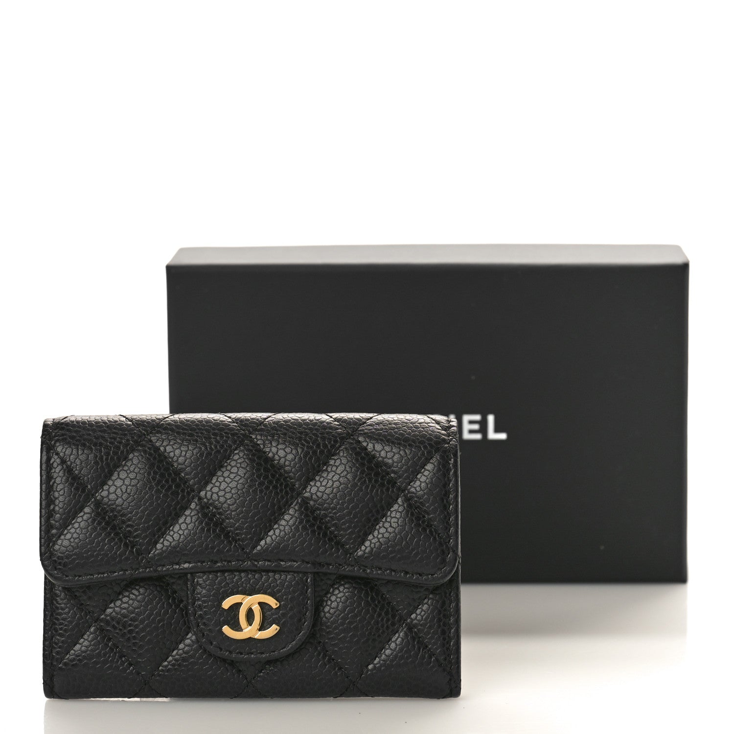 Chanel Caviar Quilted Flap Card Holder Black 3 of 10