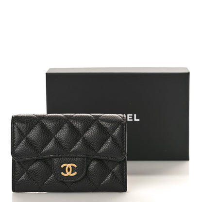 Chanel Caviar Quilted Flap Card Holder Black 3 of 10