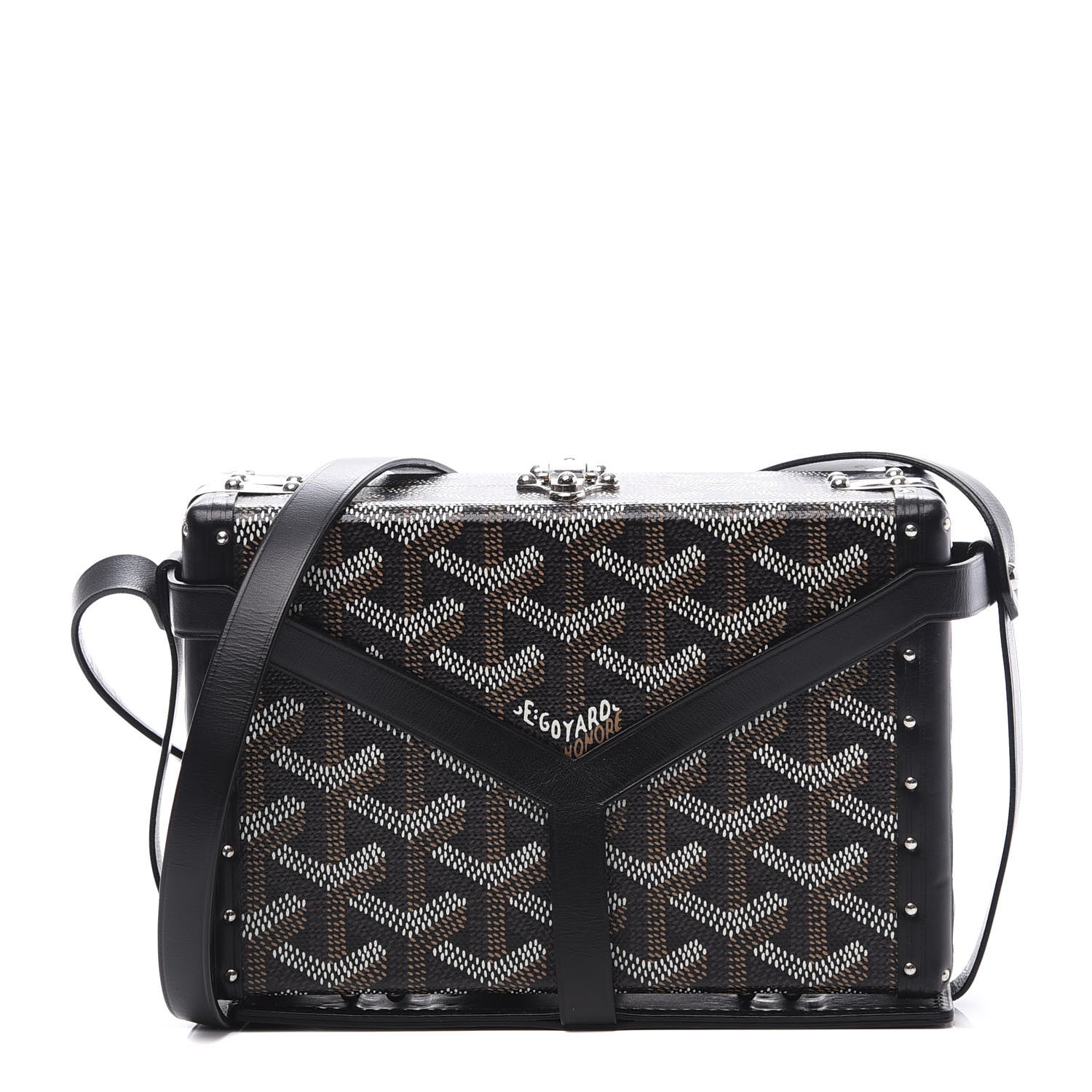 Goyard Goyardine Minaudiere Trunk Bag Black 1 of 10