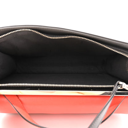 Fendi Vitello Elite Flamingo Colorblock Demi Jour Shoulder Bag Papavero Multicolor Asfalto 5 of 12
