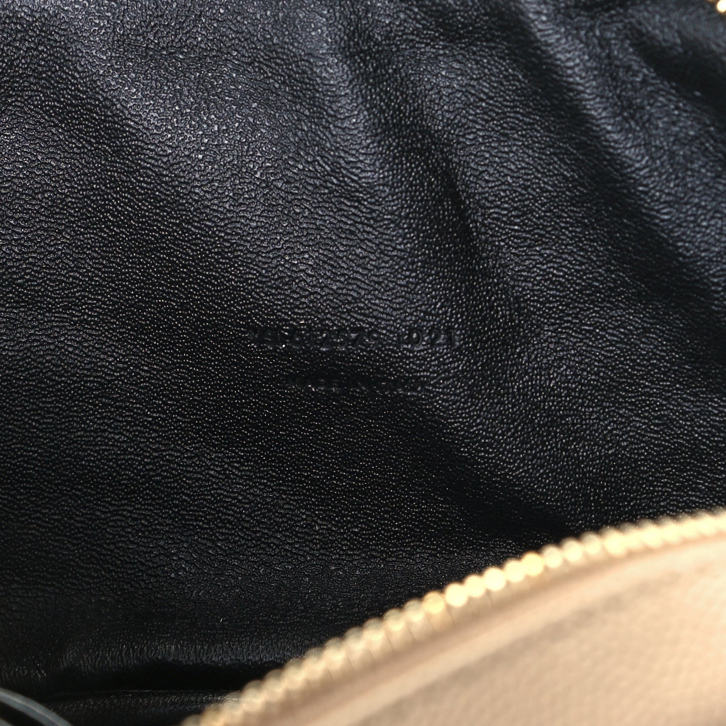 Grain De Poudre Matelasse Monogram Mini Lou Camera Bag Dark Beige