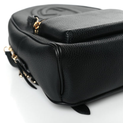 Gucci Pebbled Calfskin Soho Chain Backpack Black 8 of 9