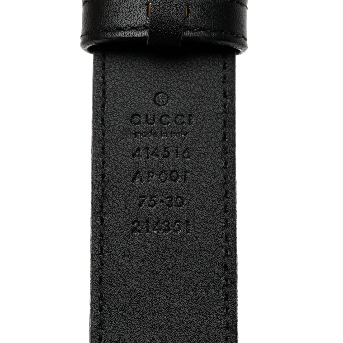 Calfskin Double G 30mm Belt 75 30 Black
