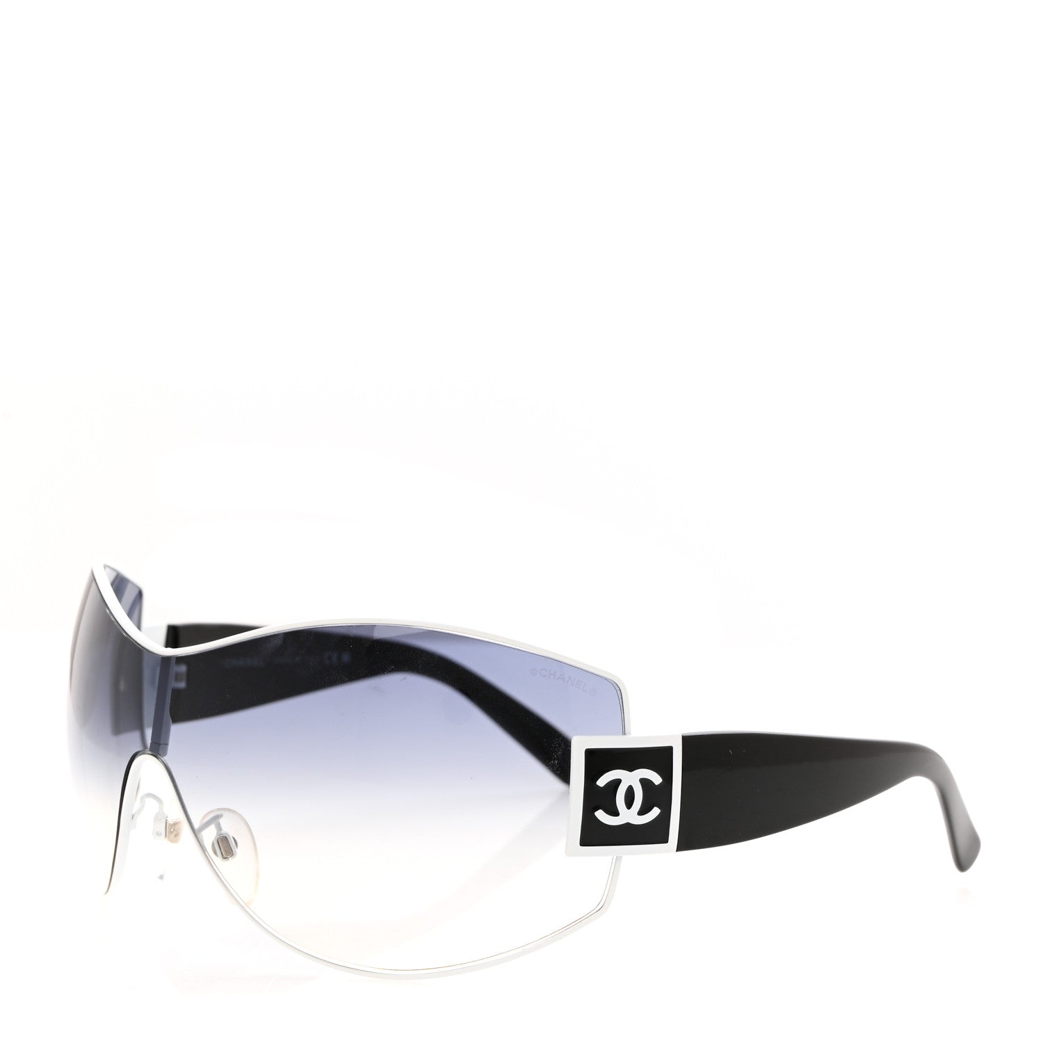 Chanel CC Sunglasses 4114 Black White 1 of 8