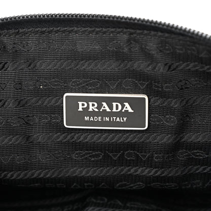 Prada Tessuto Nylon Soft Calfskin Sling Belt Bag Black 6 of 16