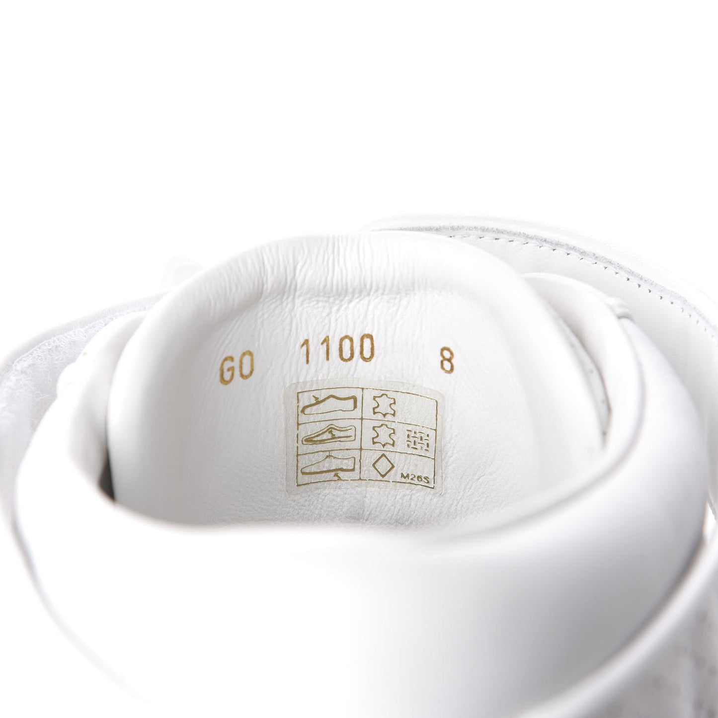 Calfskin Perforated Acapulco Sneakers 8 White