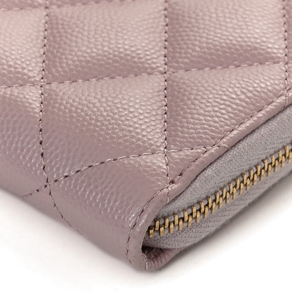 Chanel Caviar Quilted Zip Coin Purse Light Pink 11 of 13