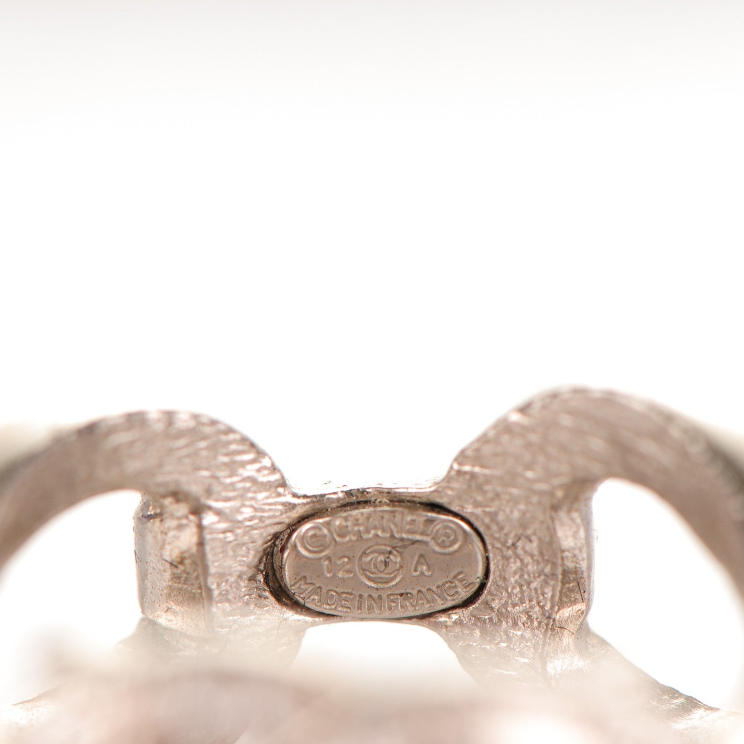 Chanel Crystal CC Ring 6 Silver 4 of 4