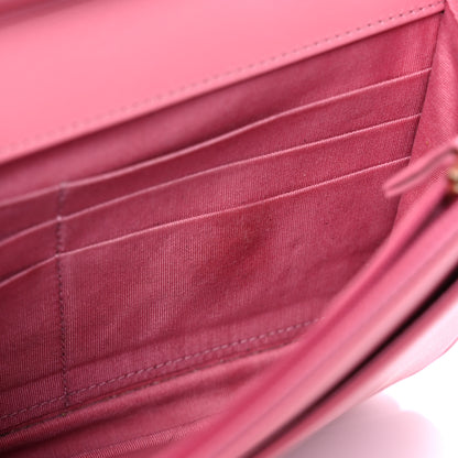 Chanel Caviar Quilted Boy Wallet On Chain WOC Pink 13 of 19