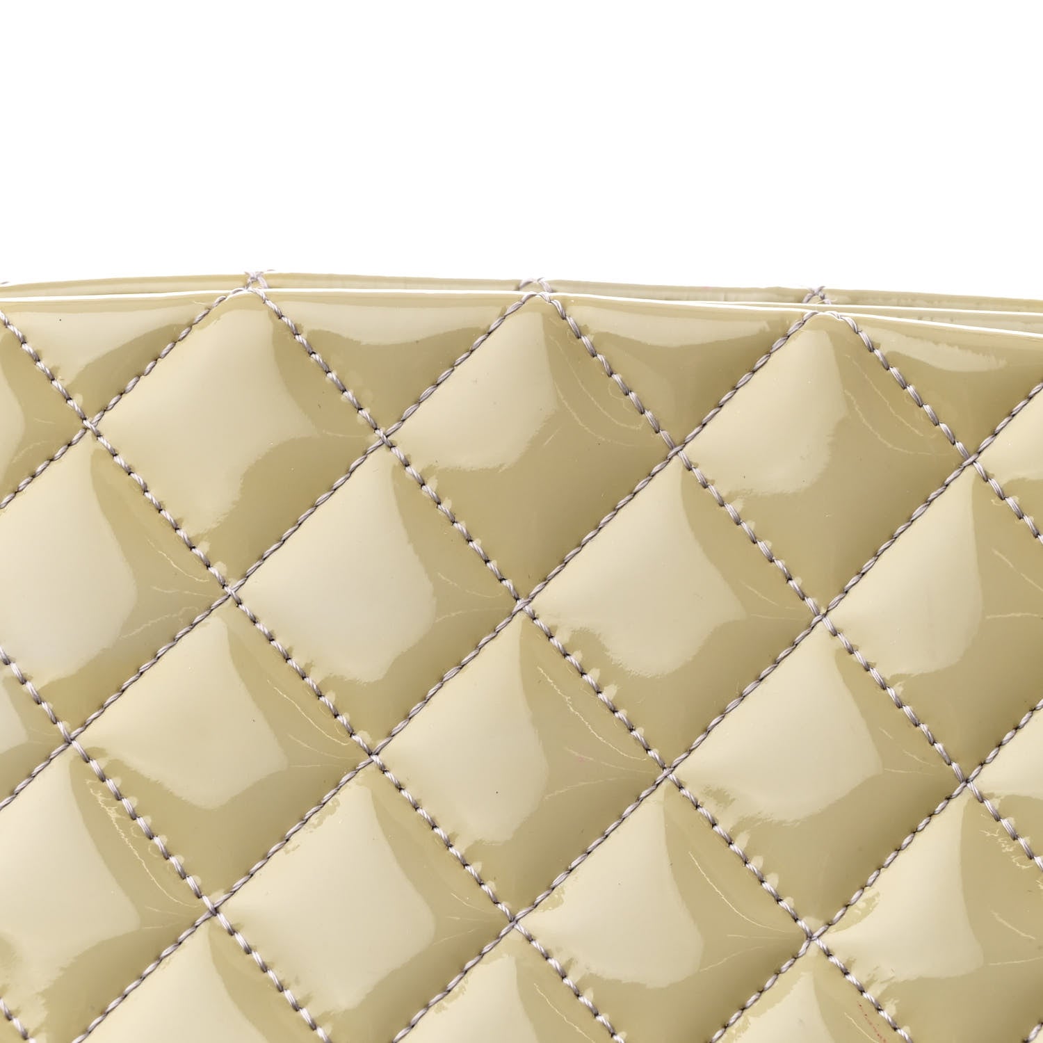 Chanel Patent Quilted Large Just Mademoiselle Bowling Bag Light Green 10 of 13