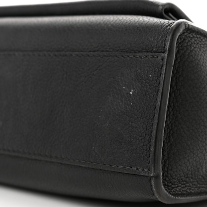 Louis Vuitton Soft Calfskin Mylockme Chain Bag BB Black 10 of 17