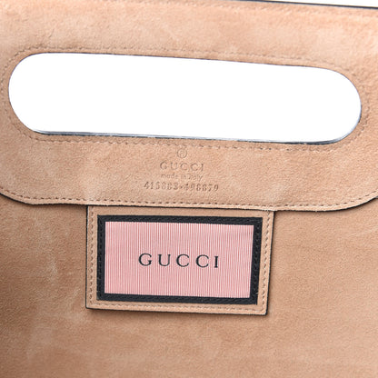 Gucci Calfskin GucciGhost Real Large XL Tote Black Yellow 8 of 9