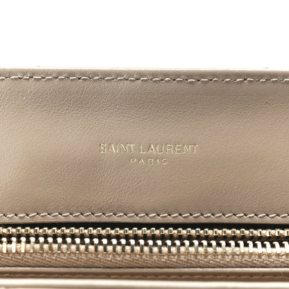 Saint Laurent Calfskin Y Quilted Monogram Small Loulou Chain Satchel Dark Beige 6 of 12