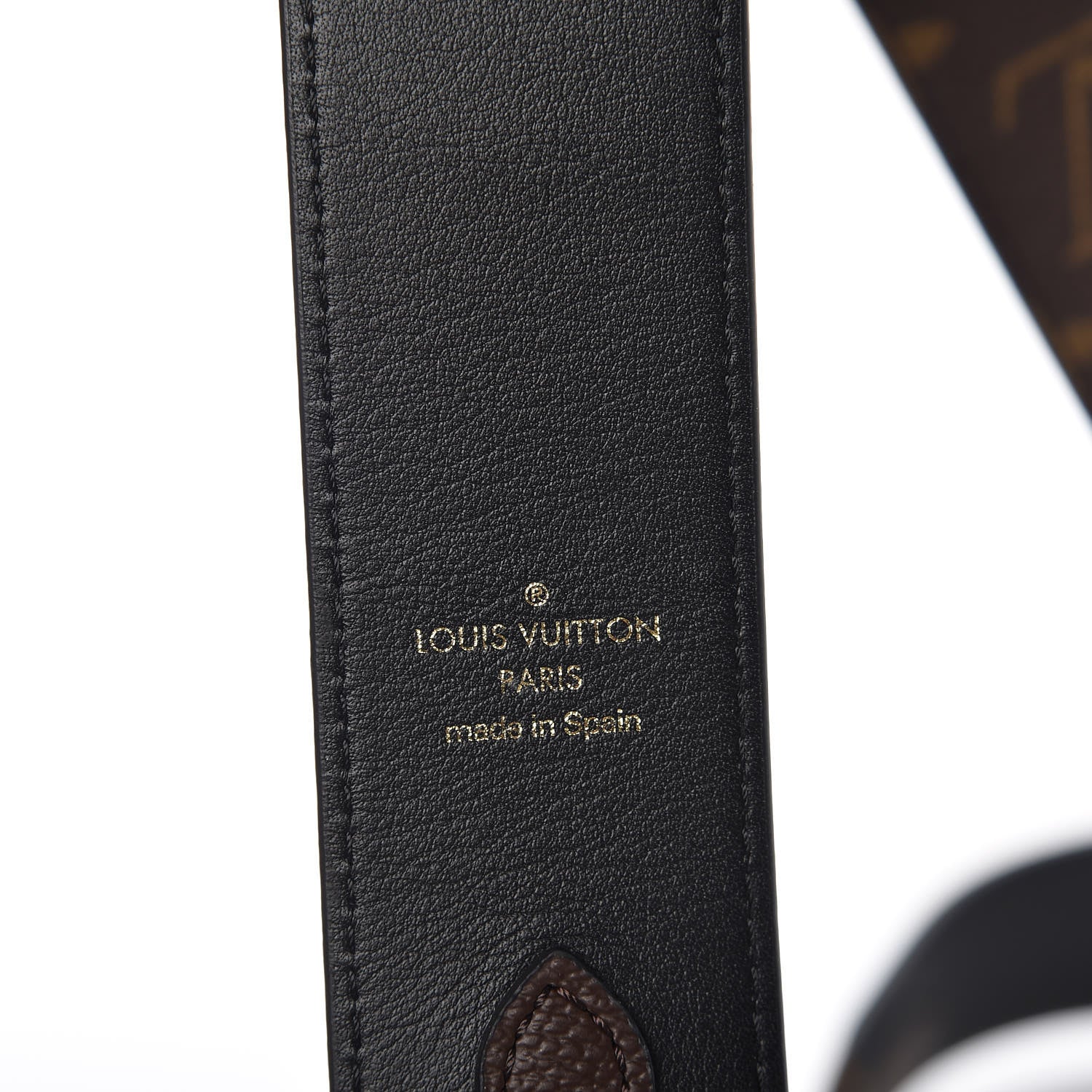Louis Vuitton Monogram Bandouliere Shoulder Strap Black 4 of 6