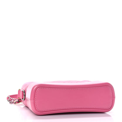 Chanel Aged Calfskin Quilted Medium Gabrielle Hobo Pink 4 of 9