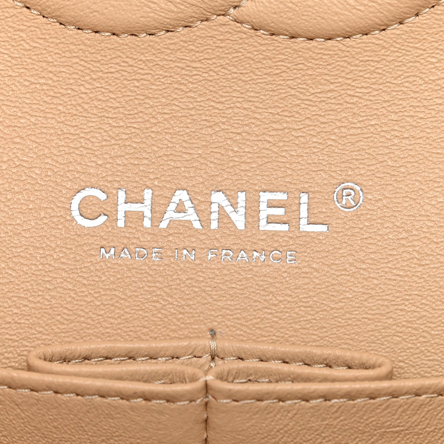 Chanel Caviar Quilted Medium Double Flap Beige 6 of 12