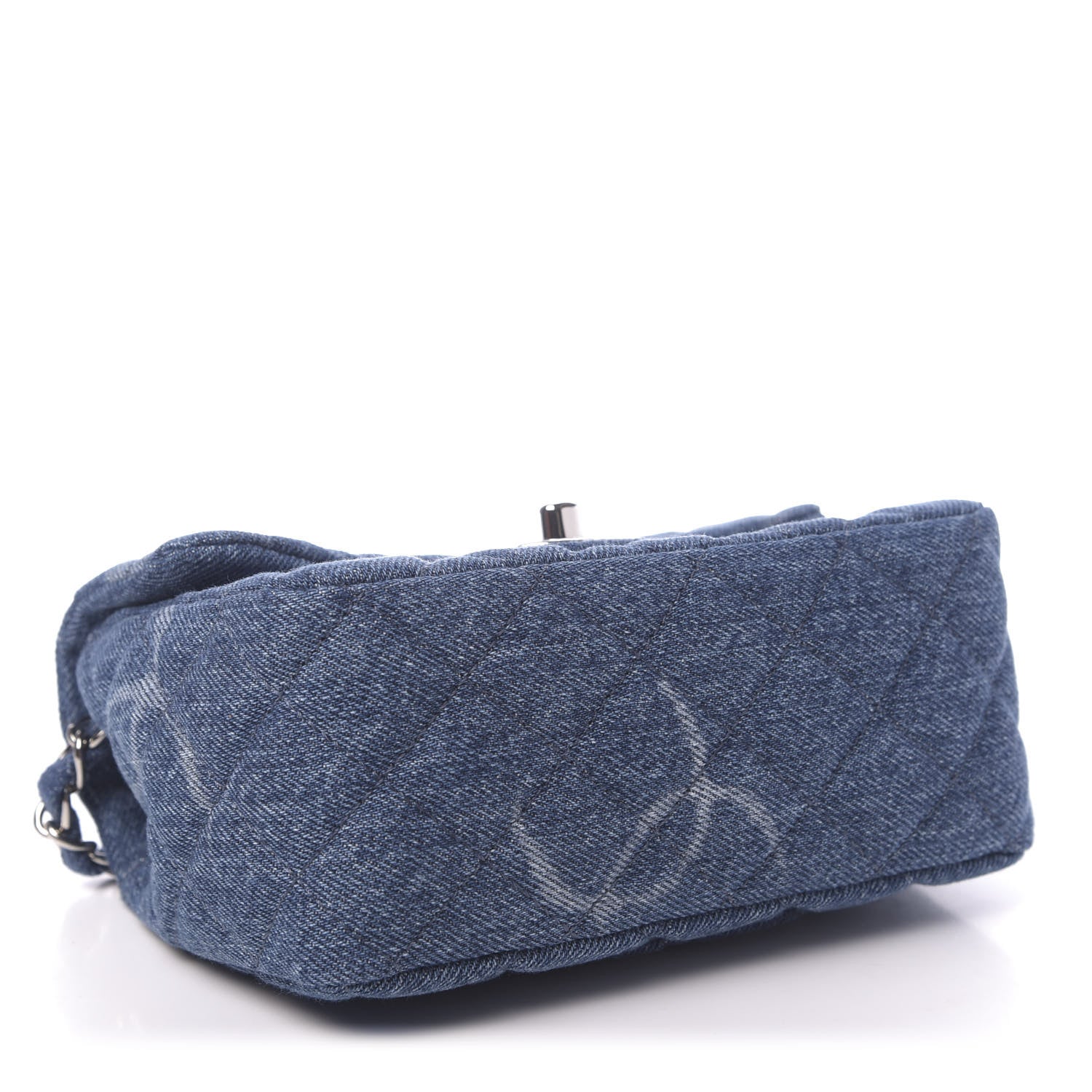 Chanel Denim CC Quilted Mini Square Flap Blue 4 of 11