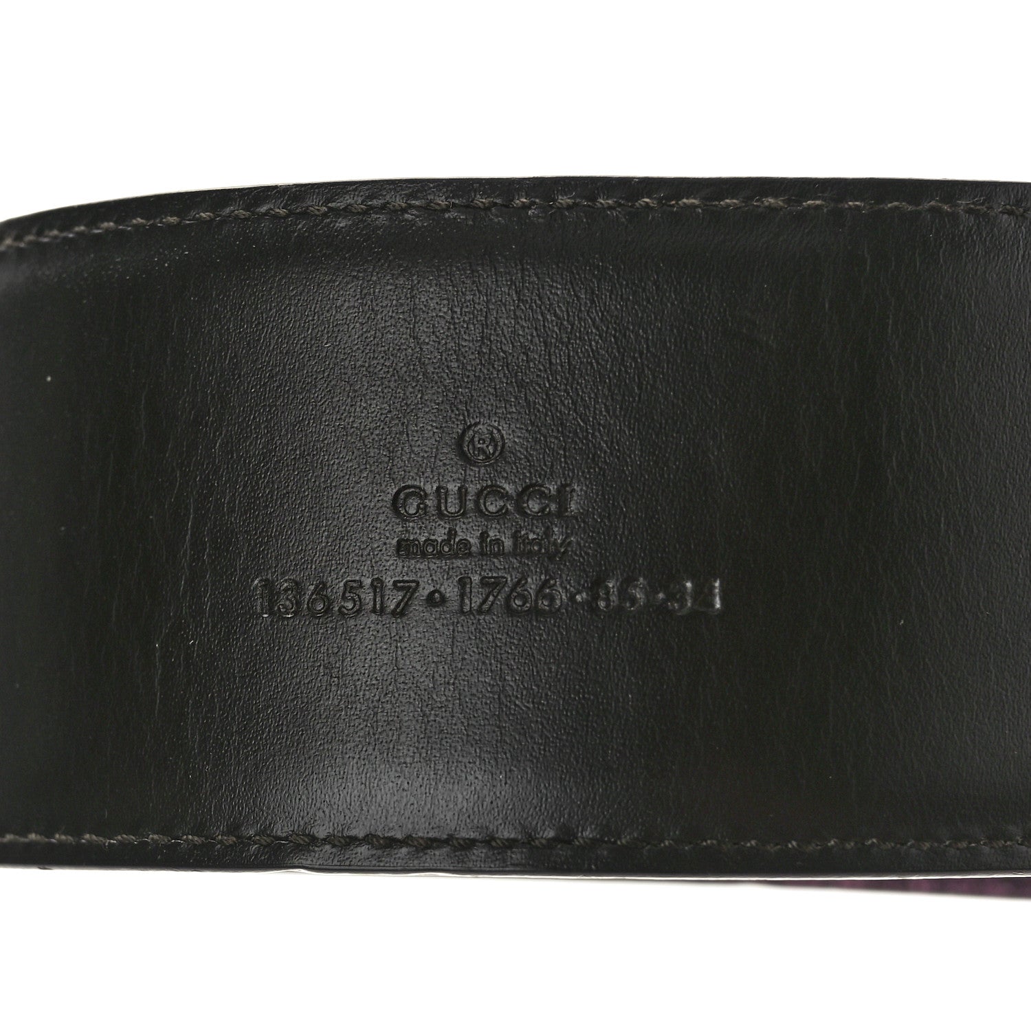 Gucci Metallic Calfskin Crystal Tom Ford Dragon Belt 85 34 Purple 6 of 7