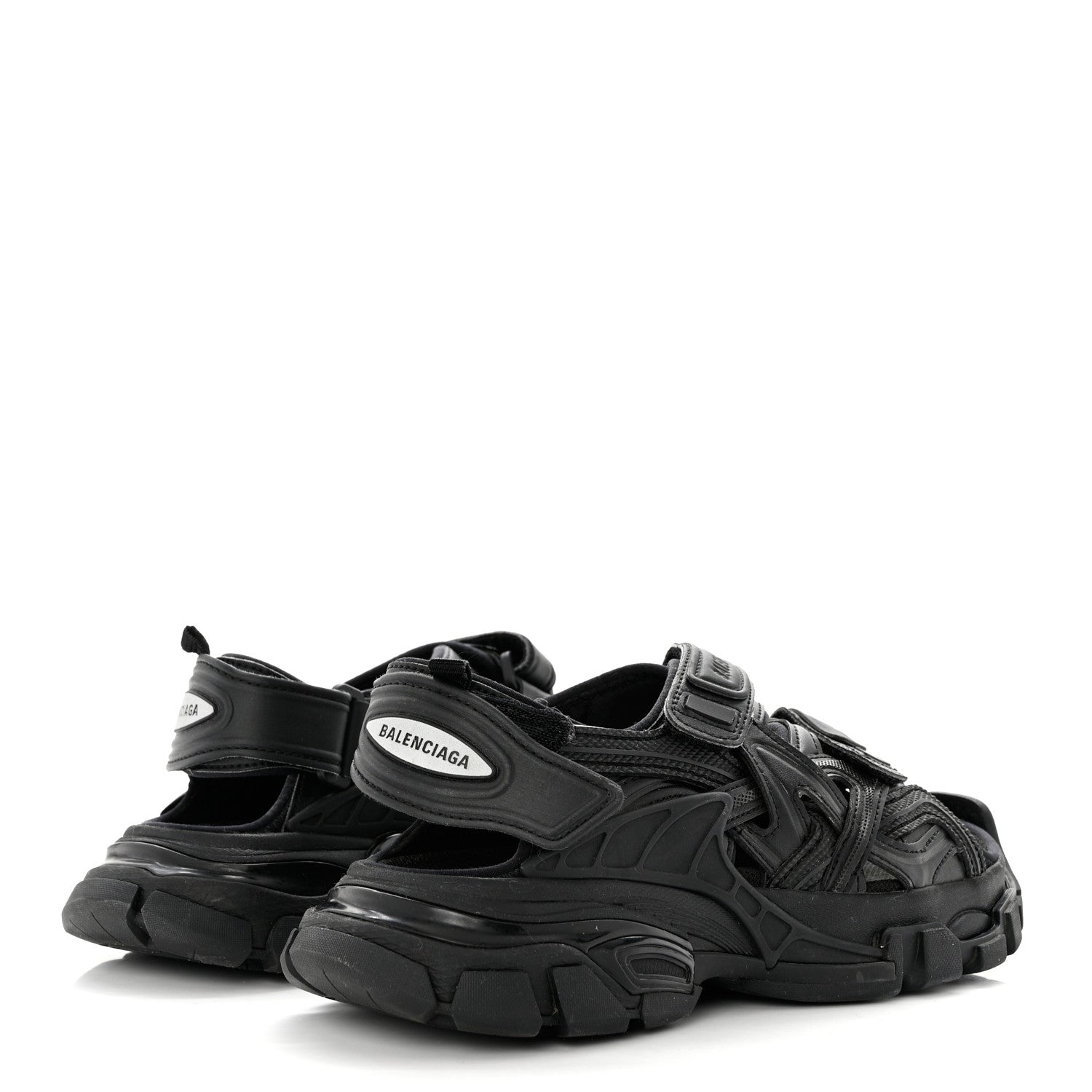 Balenciaga Neoprene Rubber Womens Track Sandals 35 Black 4 of 8