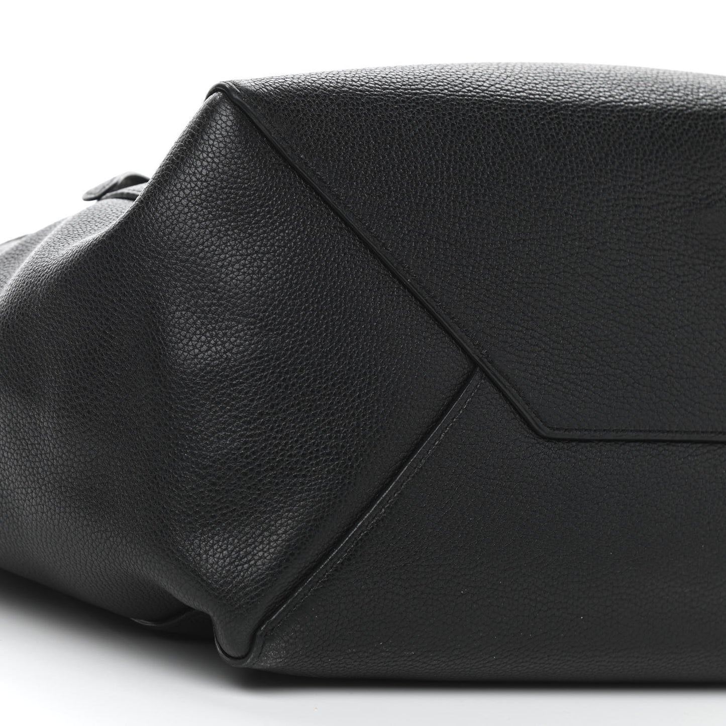 Soft Grained Calfskin Small Belt Cabas Phantom Black